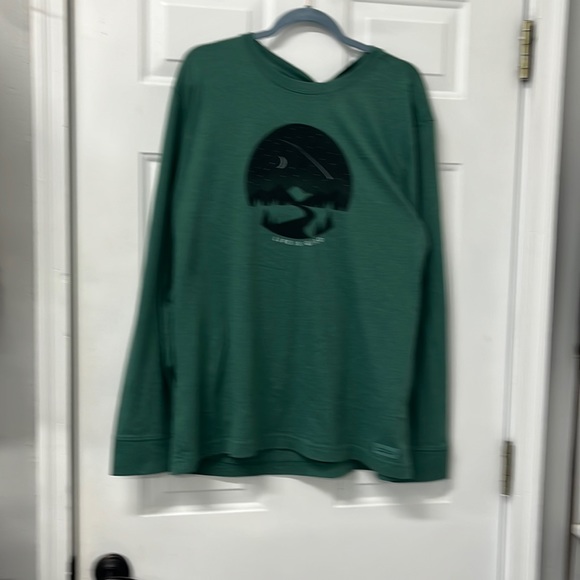 Life Is Good Shirts Long Sleeve Hunter Green Tshirt New Poshmark